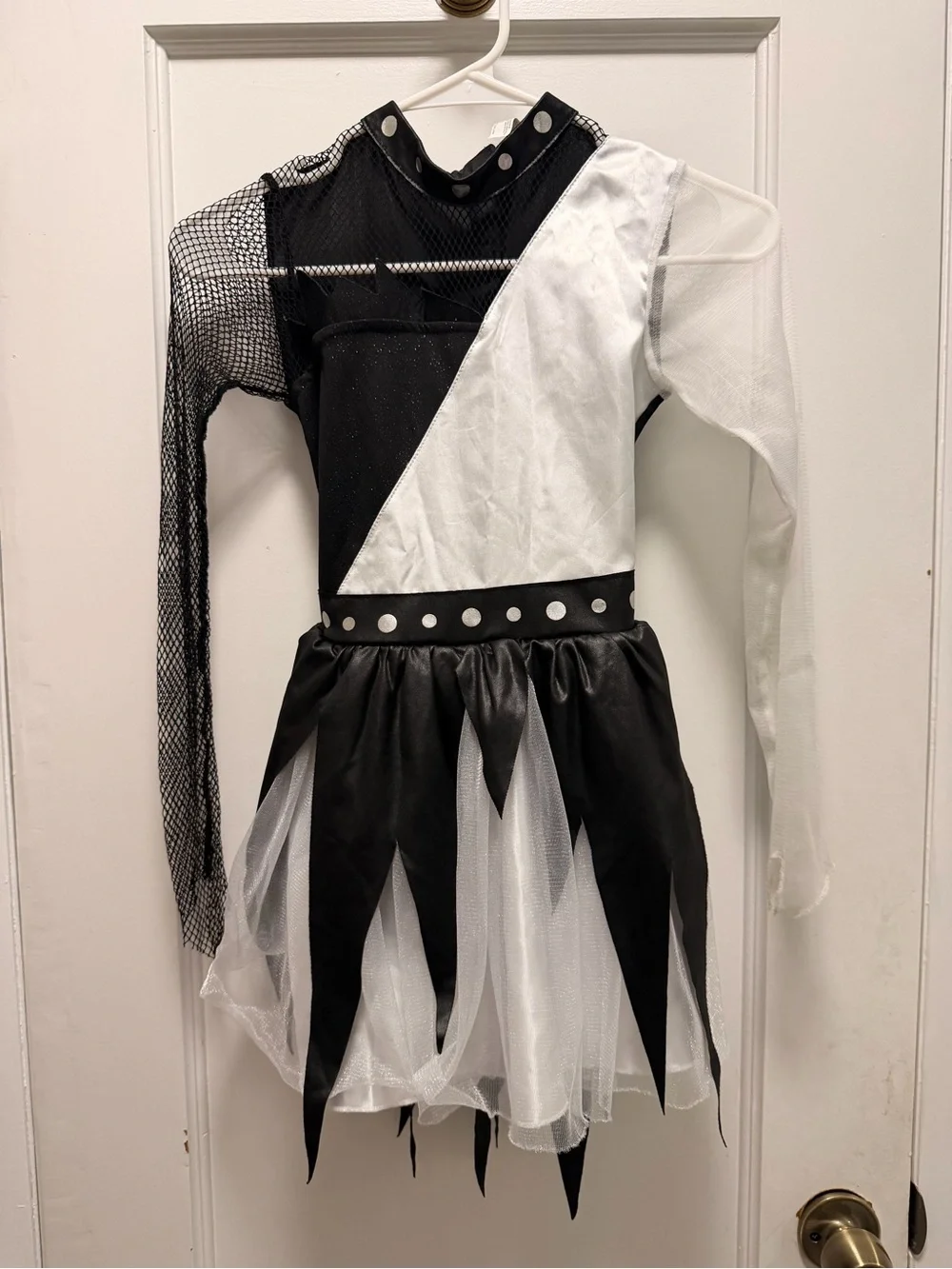 Amscan Child Twisted Angel White/Black Dress Halloween Costume with Wings